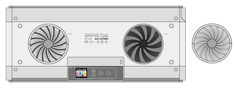 Equipped with two large 95mm FANs & Removable FAN Cover